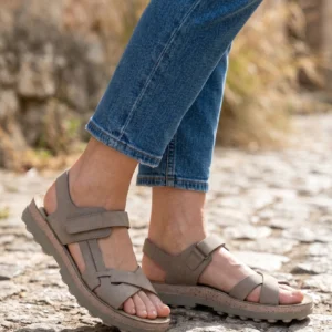 Sandalia bio Calzados Reno mod. MARIANNA de Piel en marron