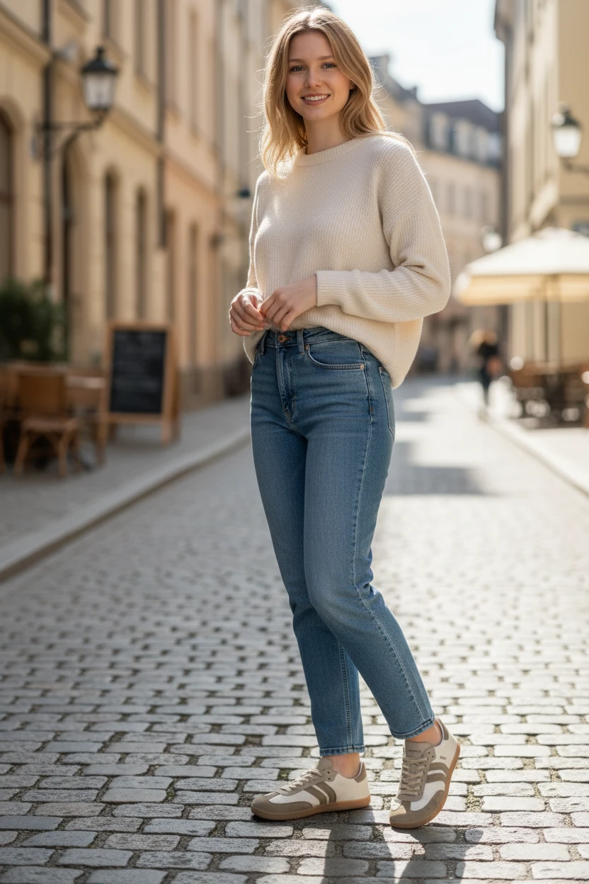 Zapatilla casual barefoot Coqueflex mod. 4415 de Serraje en taupe