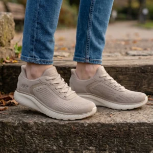 Skechers ancho slip inn Skechers mod. 117497W de Malla Técnica en beig