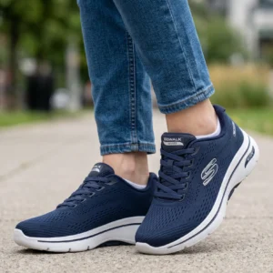 Skechers slipinn archfit Skechers mod. 125342 de Malla Técnica en azul marino