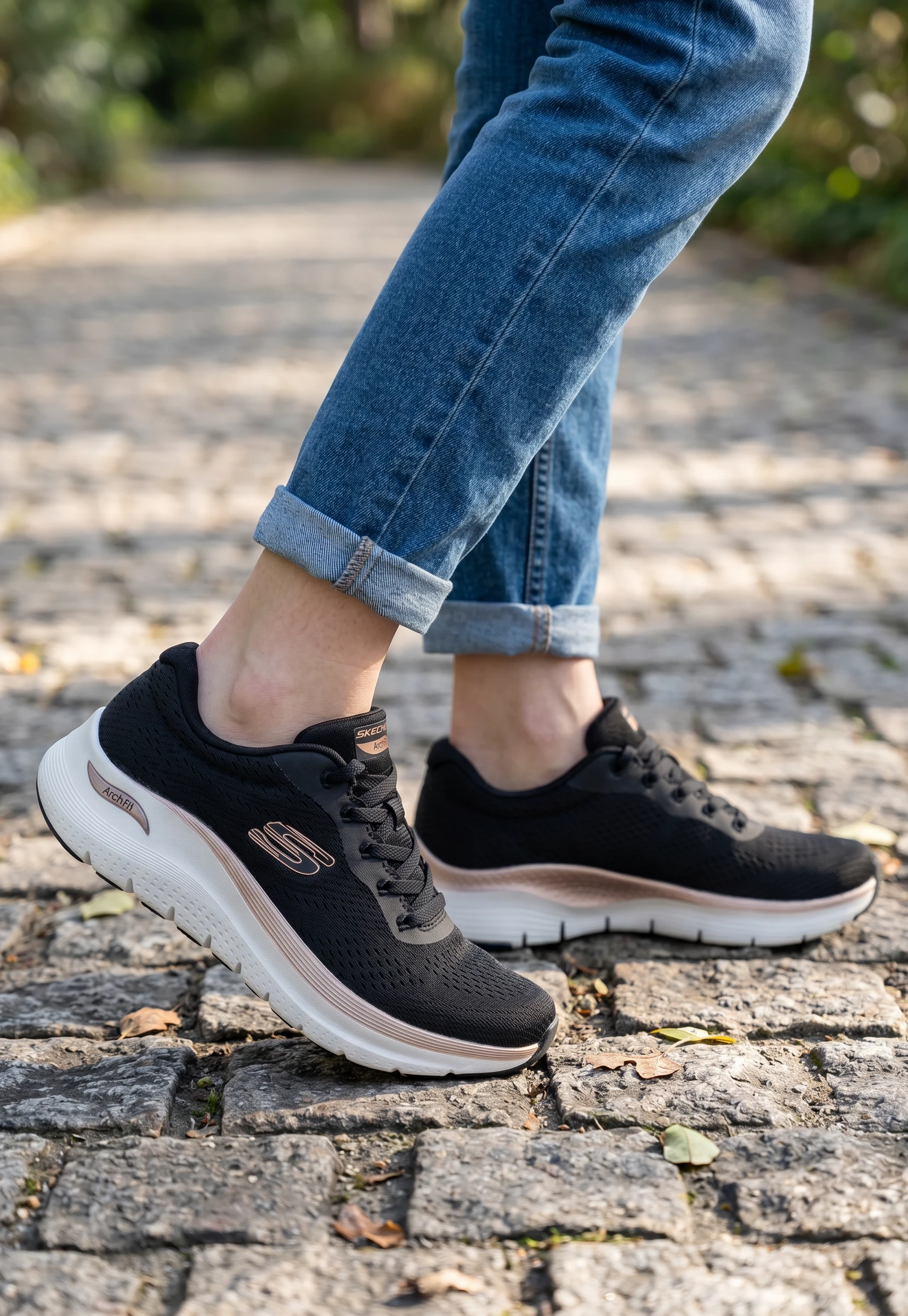 Skechers archfit Skechers mod. 150067 de Malla Técnica en negro