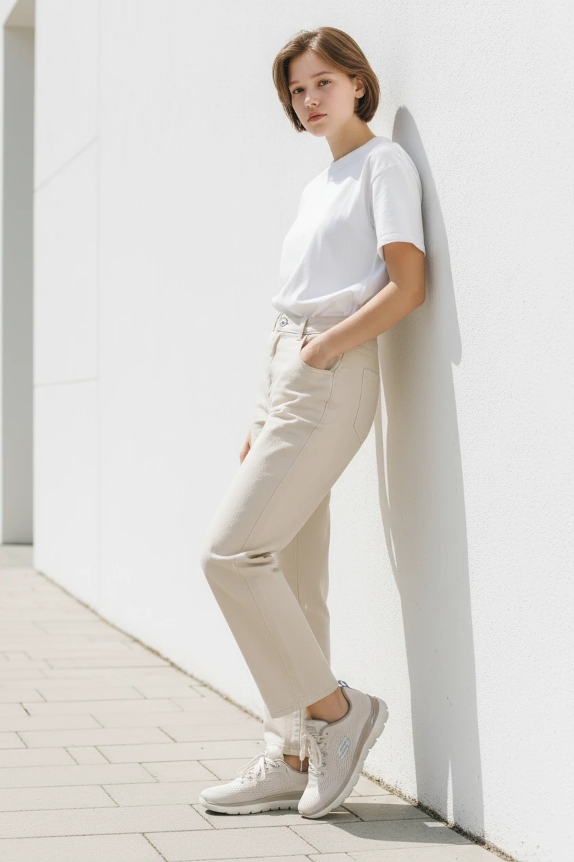 Skechers archfit Skechers mod. 150754 de Malla Técnica en beig