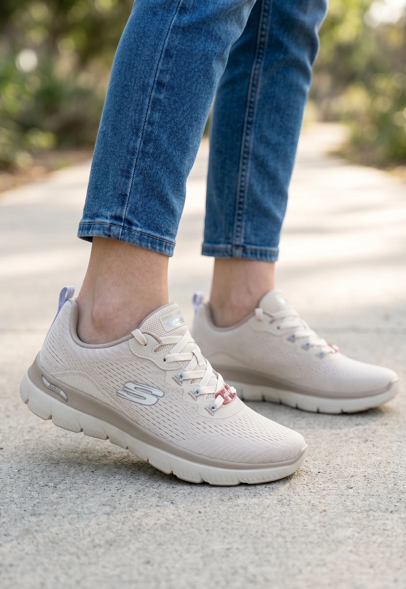 Skechers archfit Skechers mod. 150754 de Malla Técnica en beig