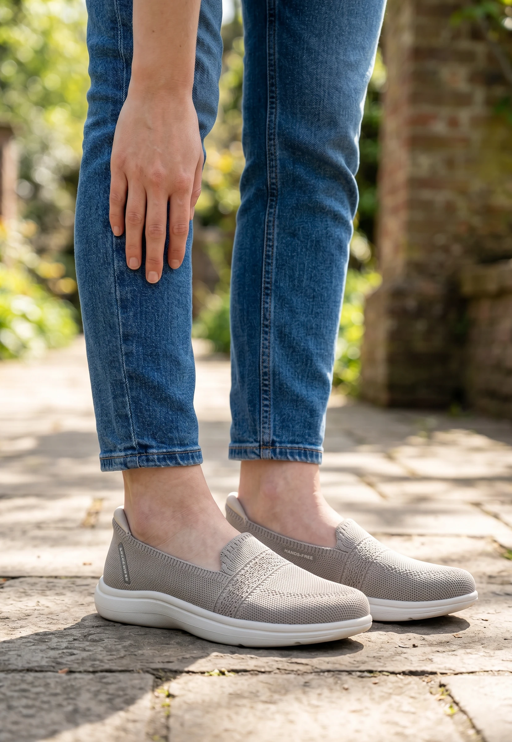 Women on the go flex Skechers mod. 138435 de Licra en taupe