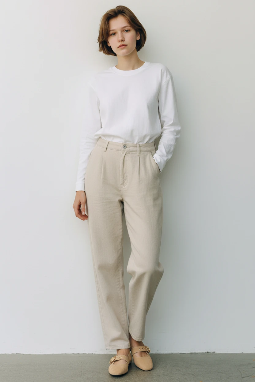 Mercedita hebilla dorada Calzados Reno mod. 22101 de Ante en beig