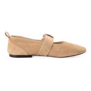 Mercedita hebilla dorada Calzados Reno mod. 22101 de Ante en beig