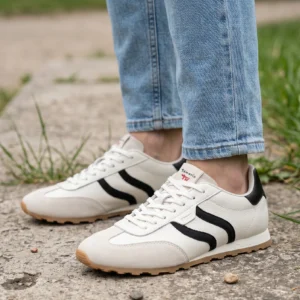 Deportiva casual Calzados Reno mod. 23614 de Piel en blanco