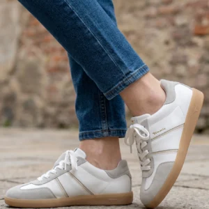 Deportiva casual Calzados Reno mod. 23624 de Piel en blanco