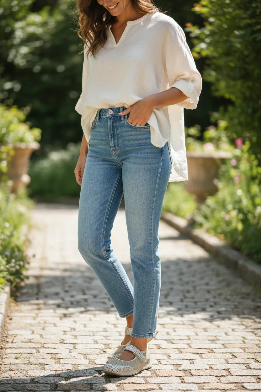 Mercedita confort Calzados Reno mod. 82568 de Piel en beig