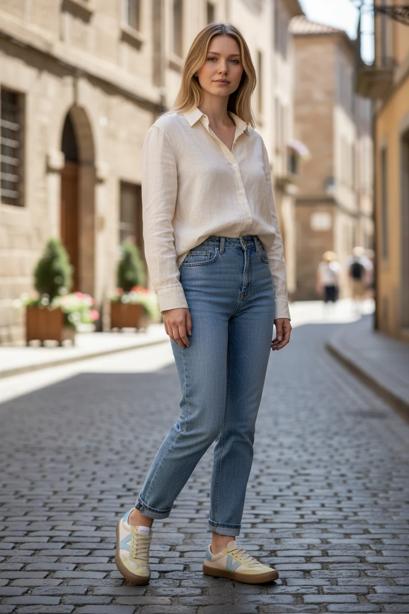 Zapatilla barefoot combinada Victoria mod. 1186108 de Serraje en multicolor