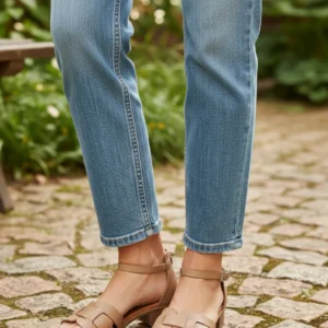 Sandalia pulsera tobillo Oh My Sandals mod. 5881 de Piel en taupe