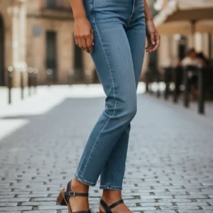 Sandalia tacón medio Oh My Sandals mod. 5903 de Piel en azul