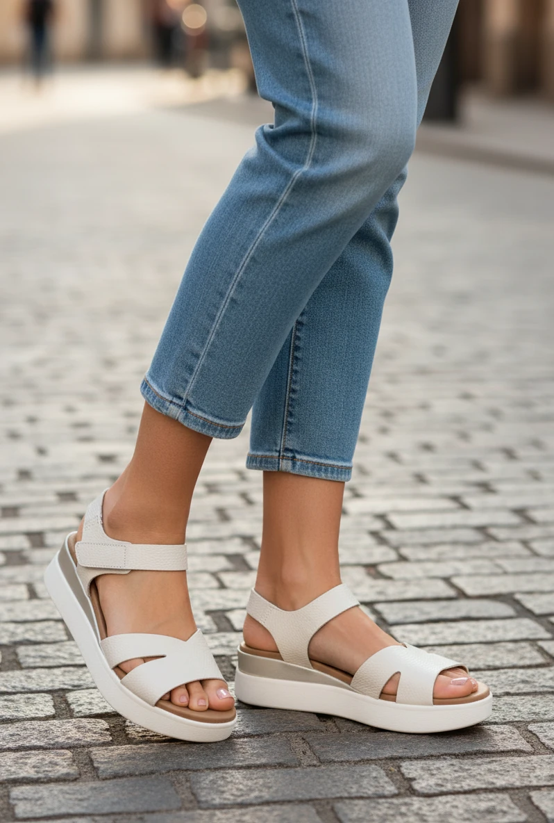 Sandalia cuña doya Oh My Sandals mod. 5963 de Piel en hielo