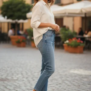 Sandalias tacon cuadrado Calzados Reno mod. ELDA de Piel en cuero