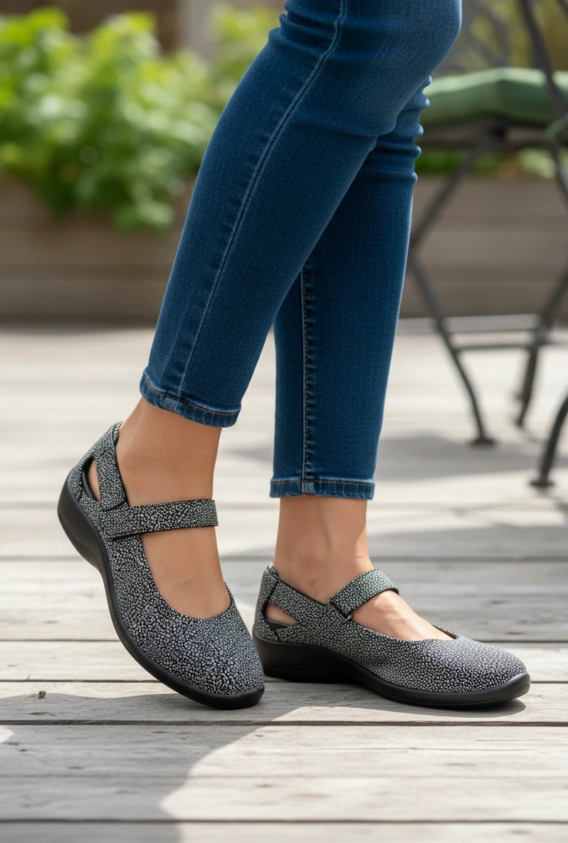 Francesita print velcro Calzados Reno mod. 4706 de Lytech en negro