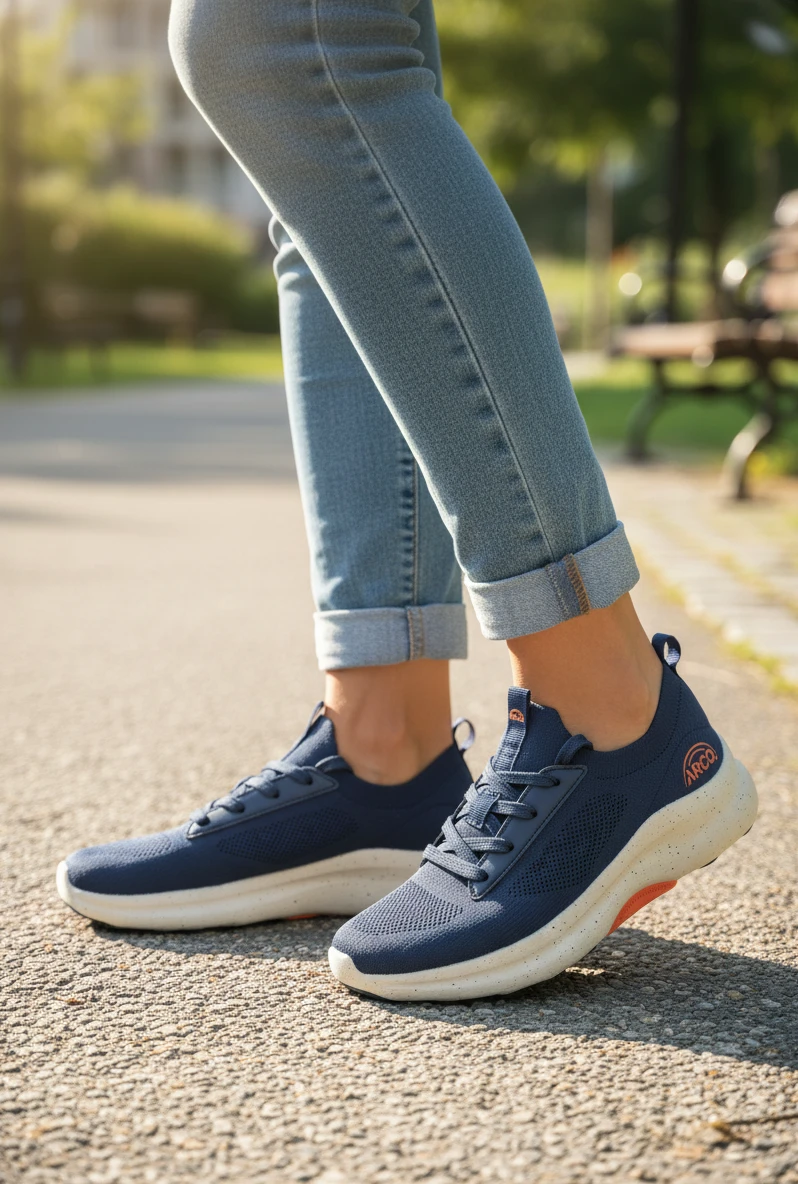 Deportivo arco Calzados Reno mod. 9371 de Malla Técnica en azul