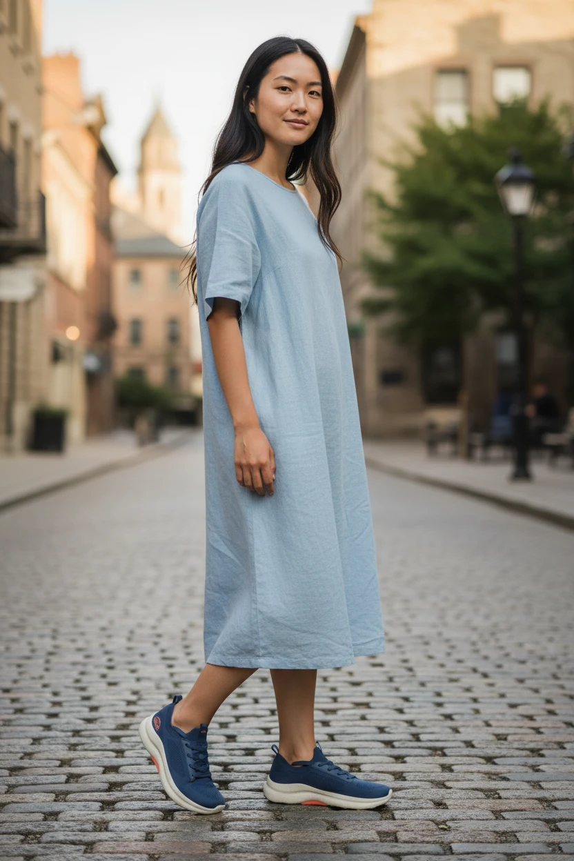 Deportivo arco Calzados Reno mod. 9371 de Malla Técnica en azul