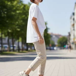 Deportivas cordones Calzados Reno mod. L4572 de Malla en beig