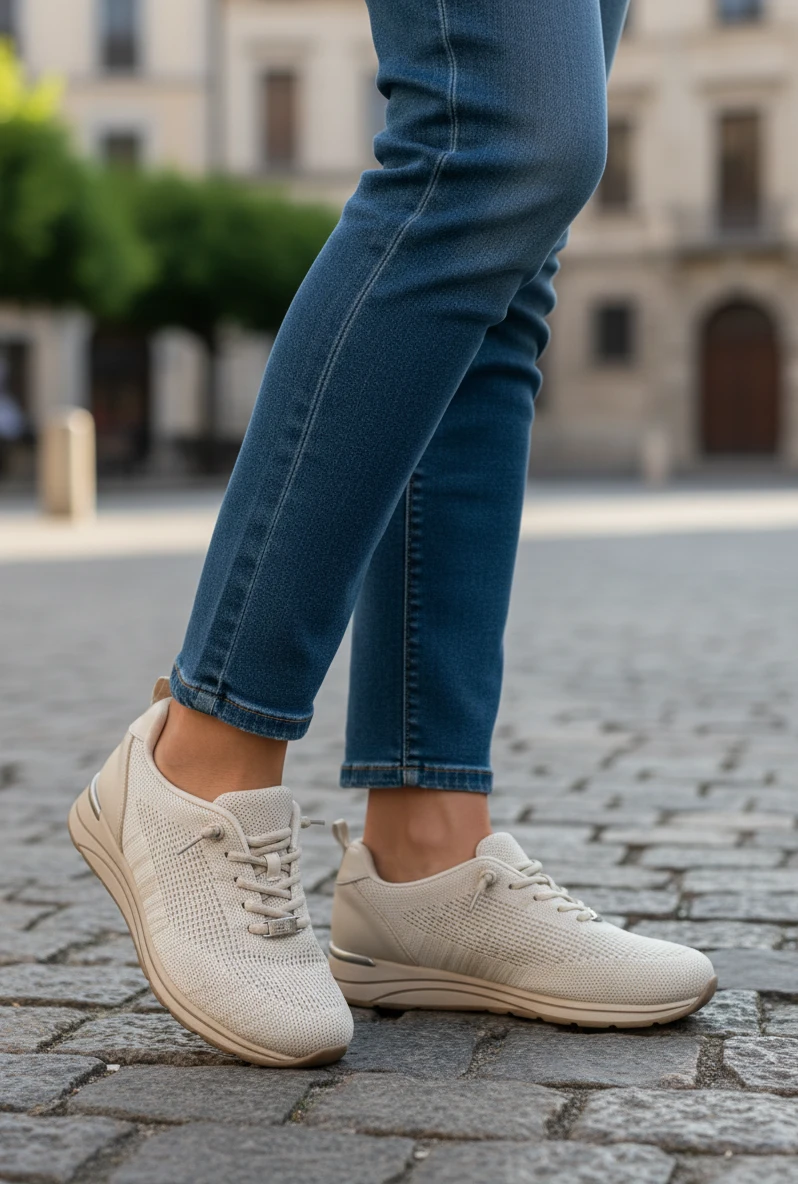 Deportivas casual Calzados Reno mod. L4560 de Malla en hielo