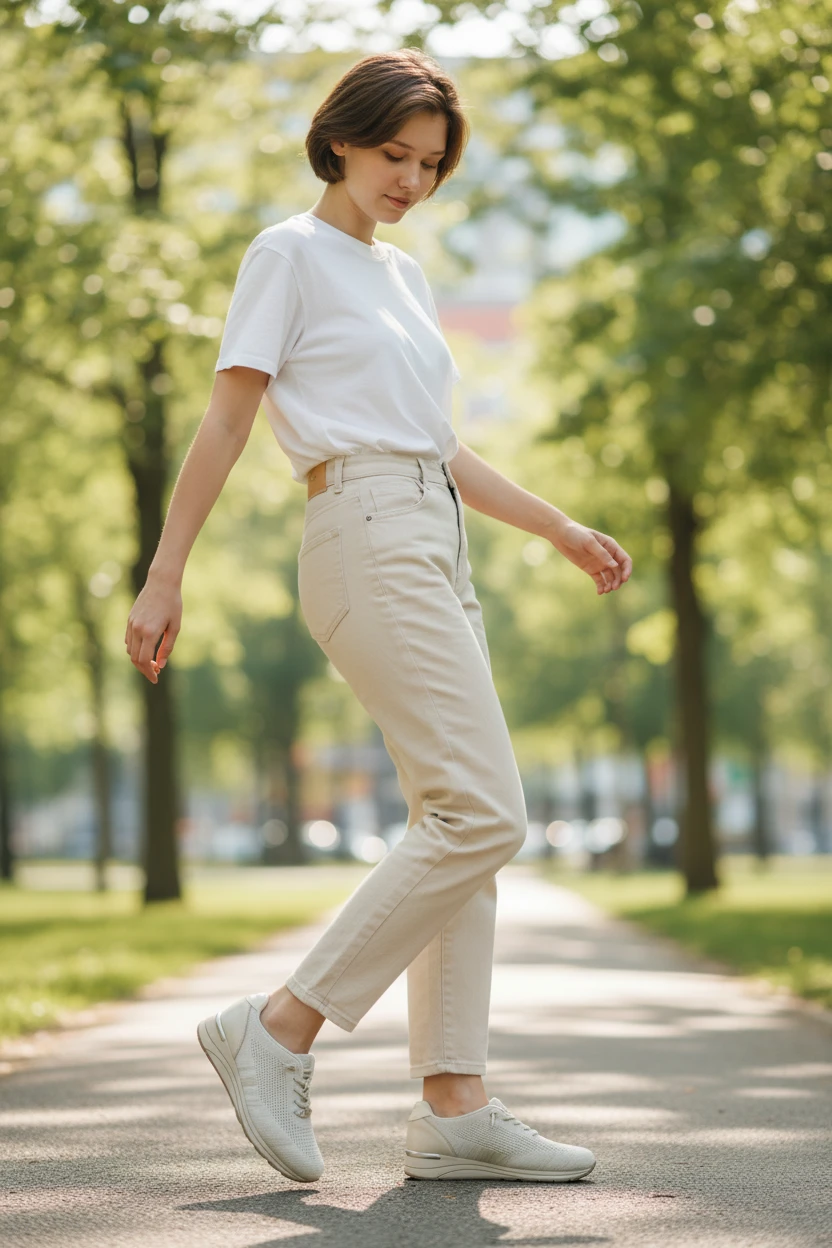 Deportivas casual Calzados Reno mod. L4560 de Malla en hielo