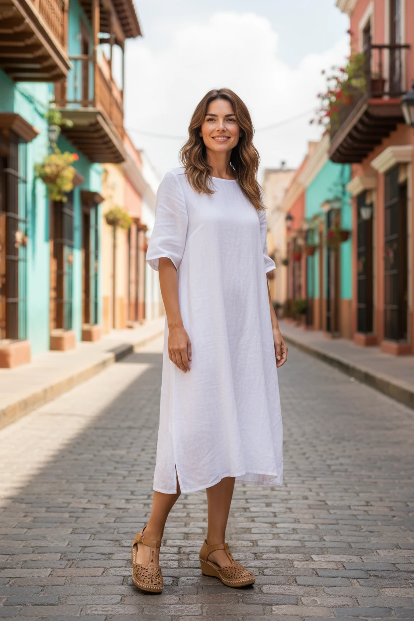 Cangrejera cuña 48 Horas mod. 614001 de Piel en cuero