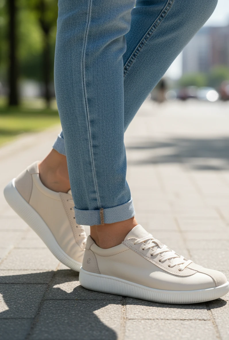 Barefoot ecco soft Ecco Shoes mod. 220253 de Piel en beig