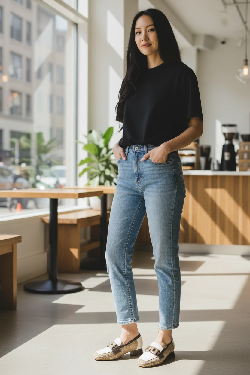 Mocasin adorno Calzados Reno mod. 6022 de Piel en blanco – cuero