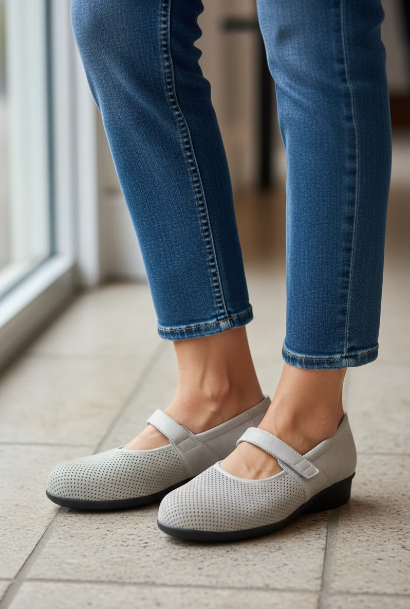 Mercedita confort picado Calzados Reno mod. GON12 de Piel en hielo