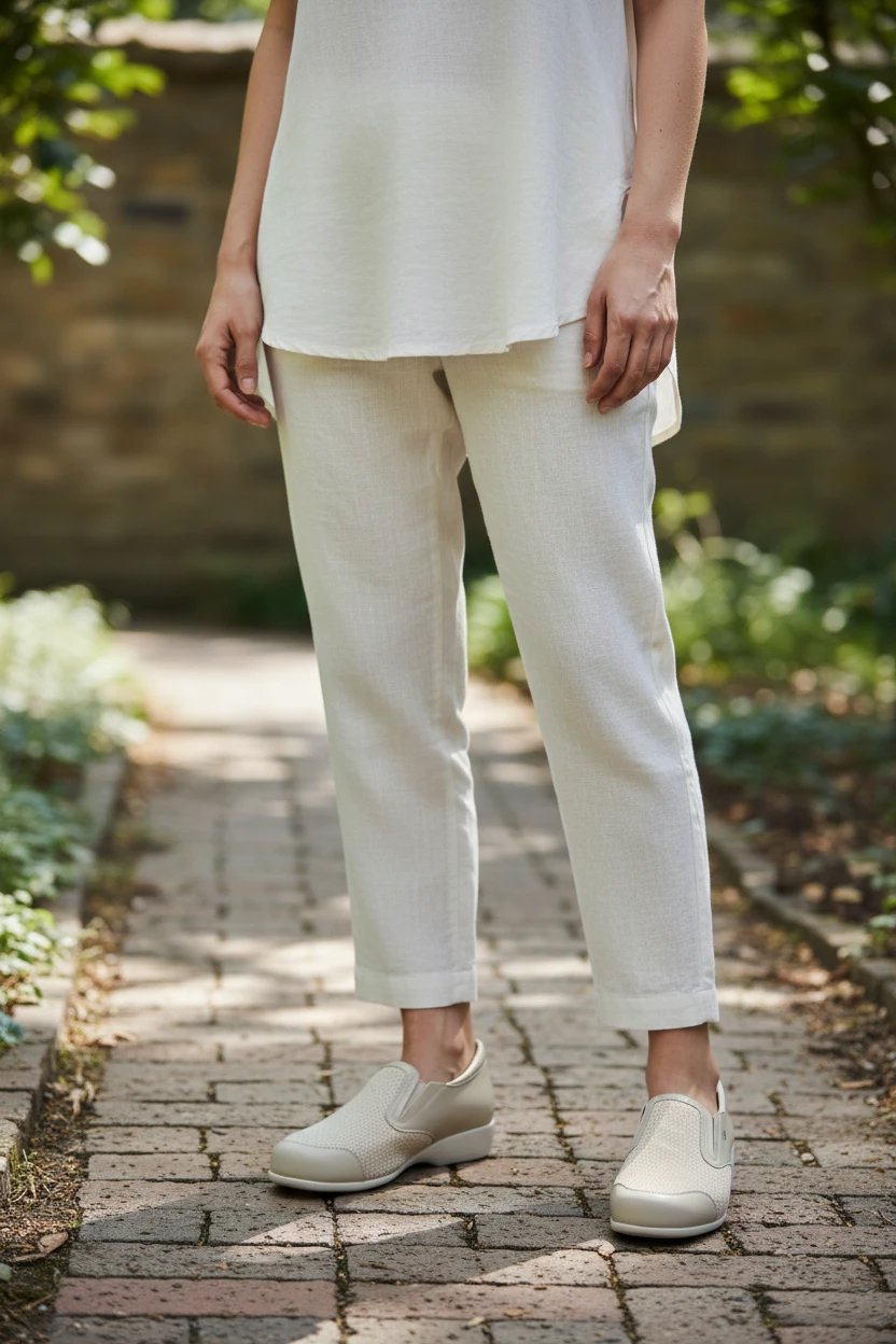 Zapato terapeutico Calzados Reno mod. 82535 de Piel Napa Elást en beig