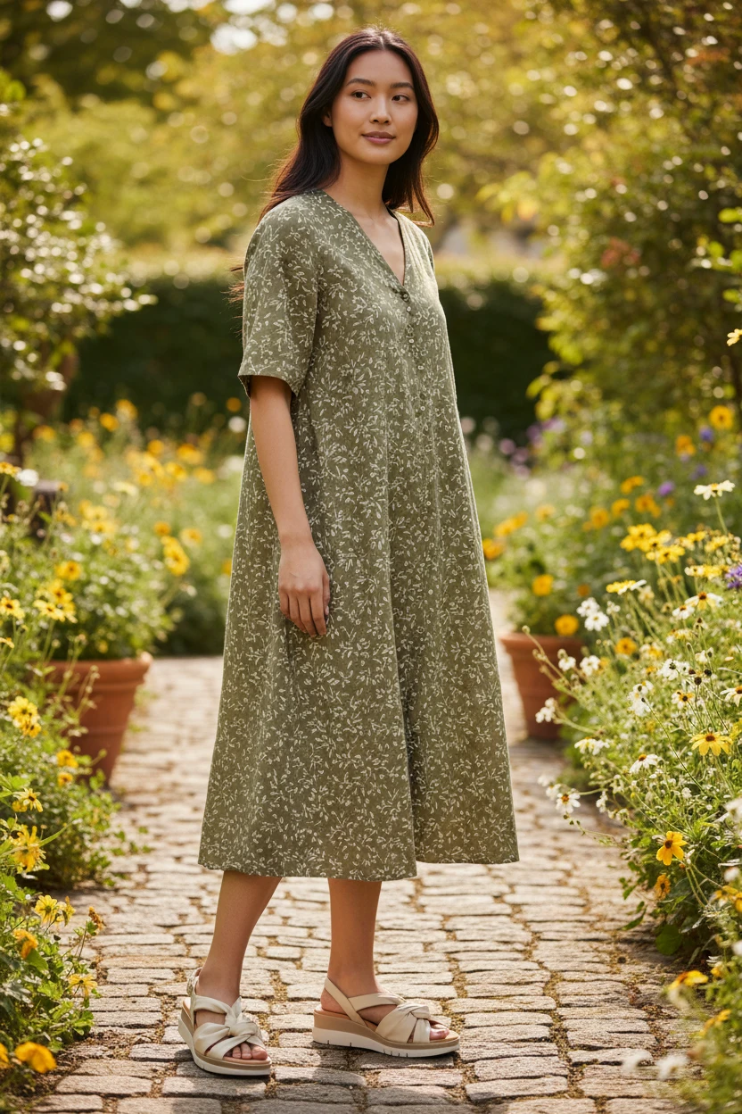 Sandalia nudo Calzados Reno mod. T SOLE de Piel en beig