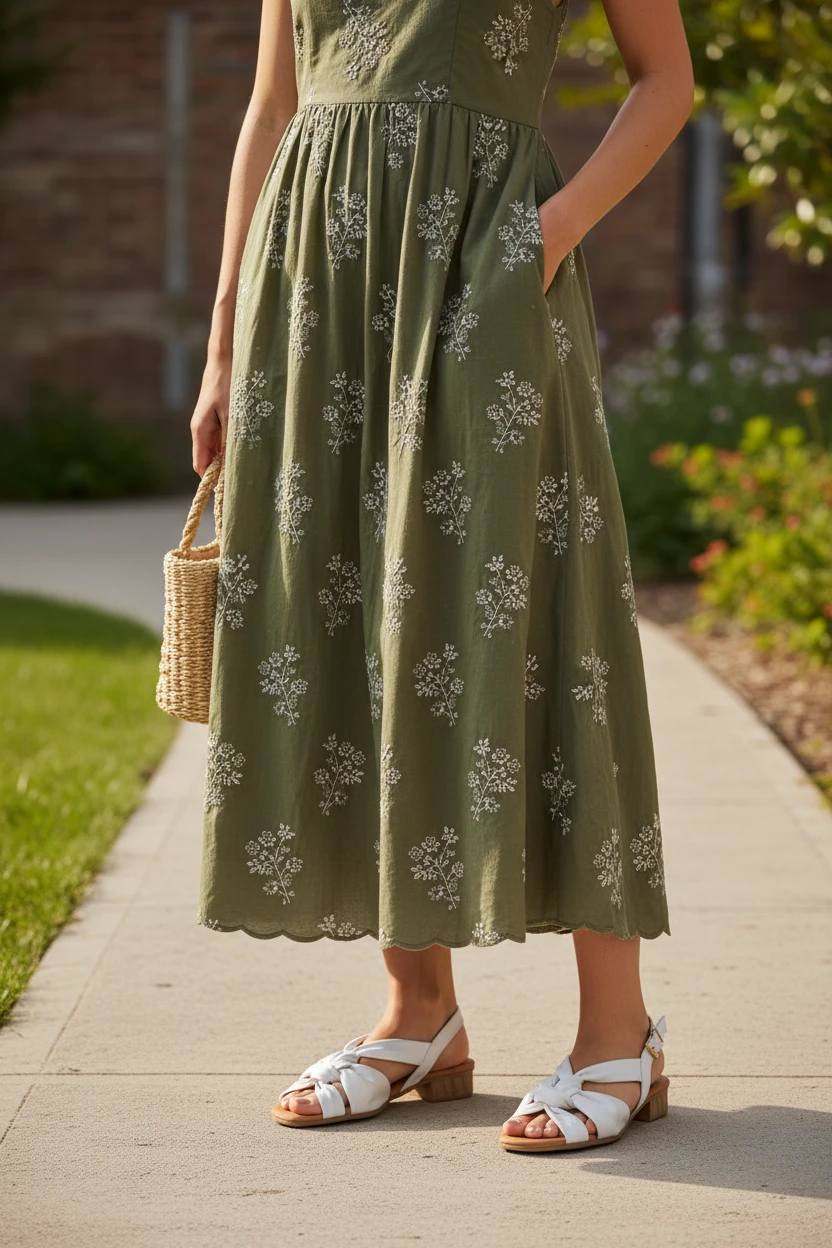 Sandalia nudo Calzados Reno mod. SOLE de Piel en blanco