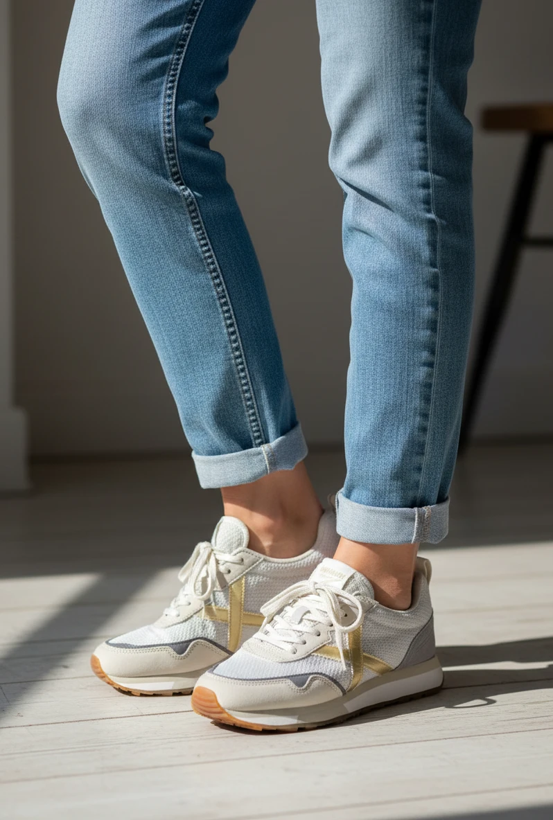 Deportiva Munich mod. NEXT 20 de Malla Técnica en blanco