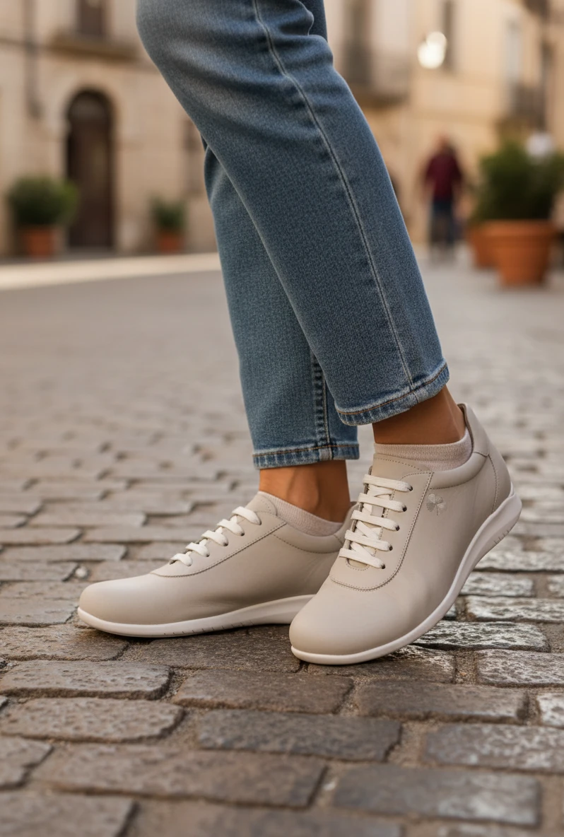 Deportivas barefoot Calzados Reno mod. 250901 de Piel en hielo