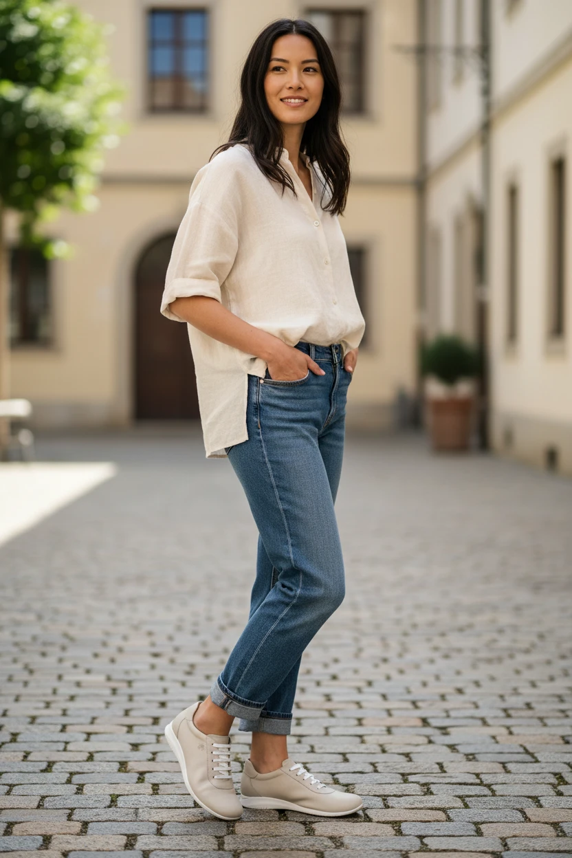 Deportivas barefoot Calzados Reno mod. 250901 de Piel en hielo