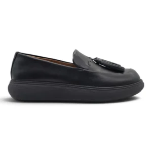 Mocasin extra cómodo Fitflop mod. E2X-090 de Piel en negro