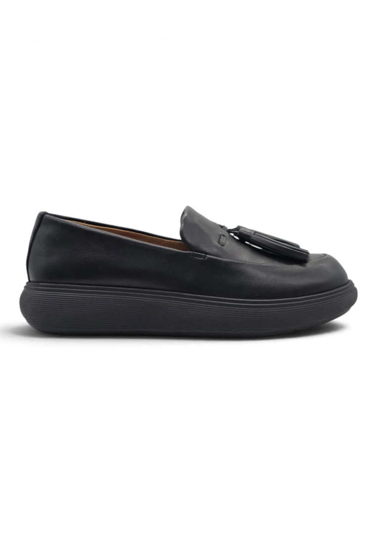 Mocasin extra cómodo Fitflop mod. E2X-090 de Piel en negro