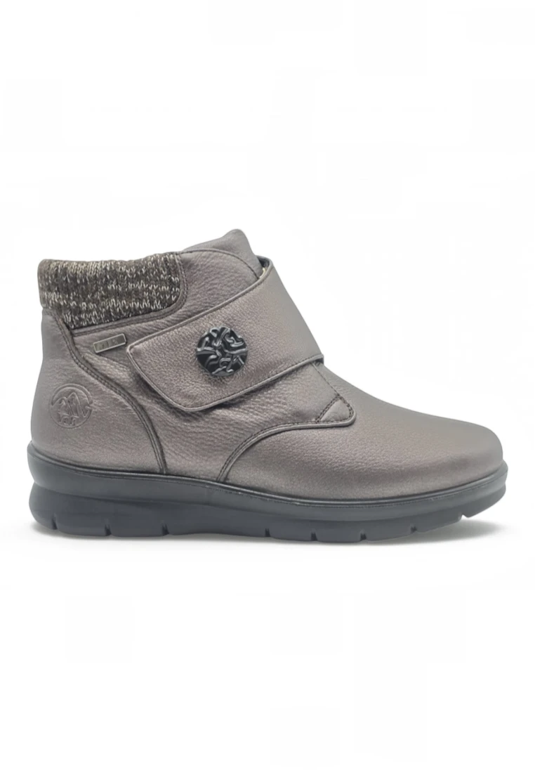 Botin velcro con pelo Calzados Reno mod. 8266Z de Piel en marron