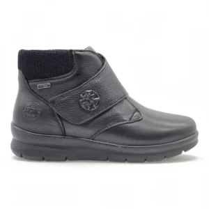 Botin velcro con pelo Calzados Reno mod. 8266S de Piel en negro