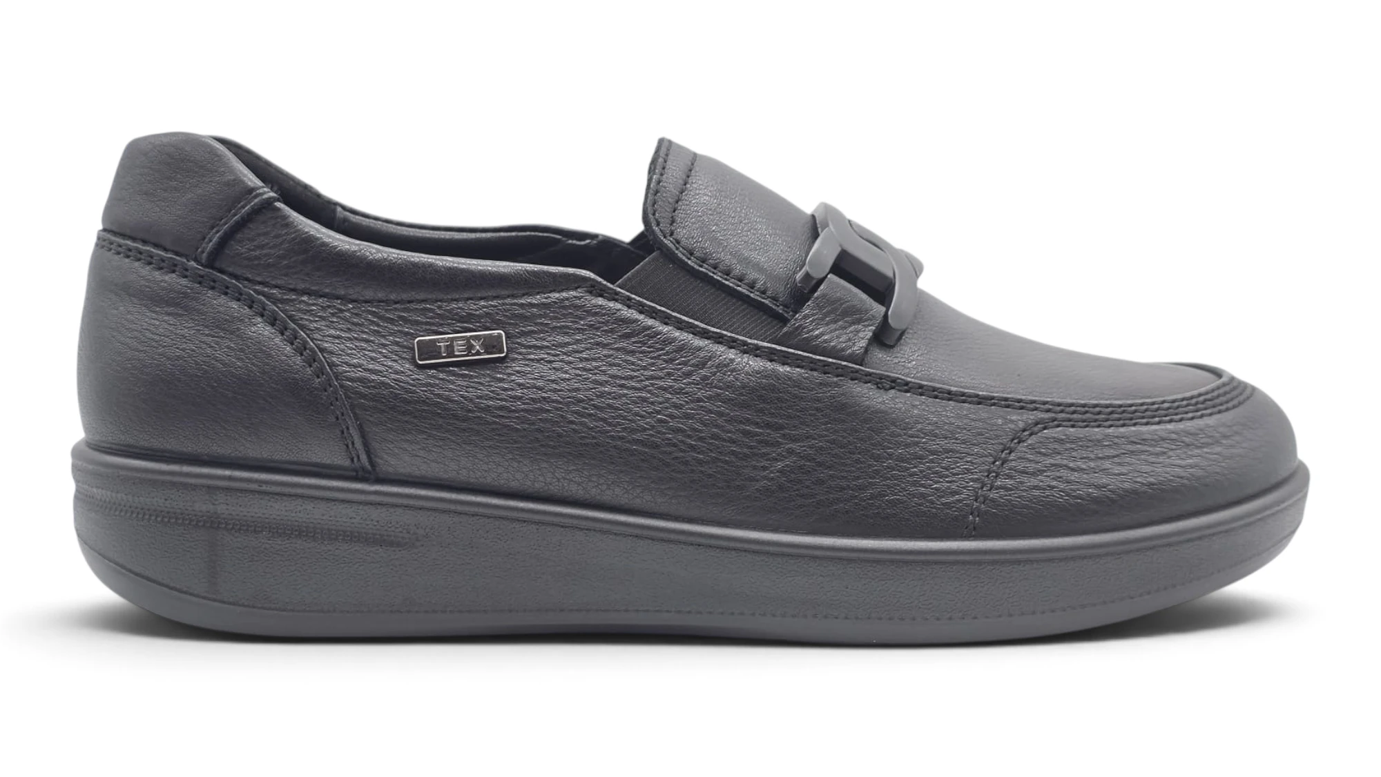 Mocasin impermeable Calzados Reno mod. 6503 de Piel en negro