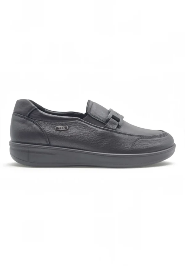 Mocasin impermeable Calzados Reno mod. 6503 de Piel en negro