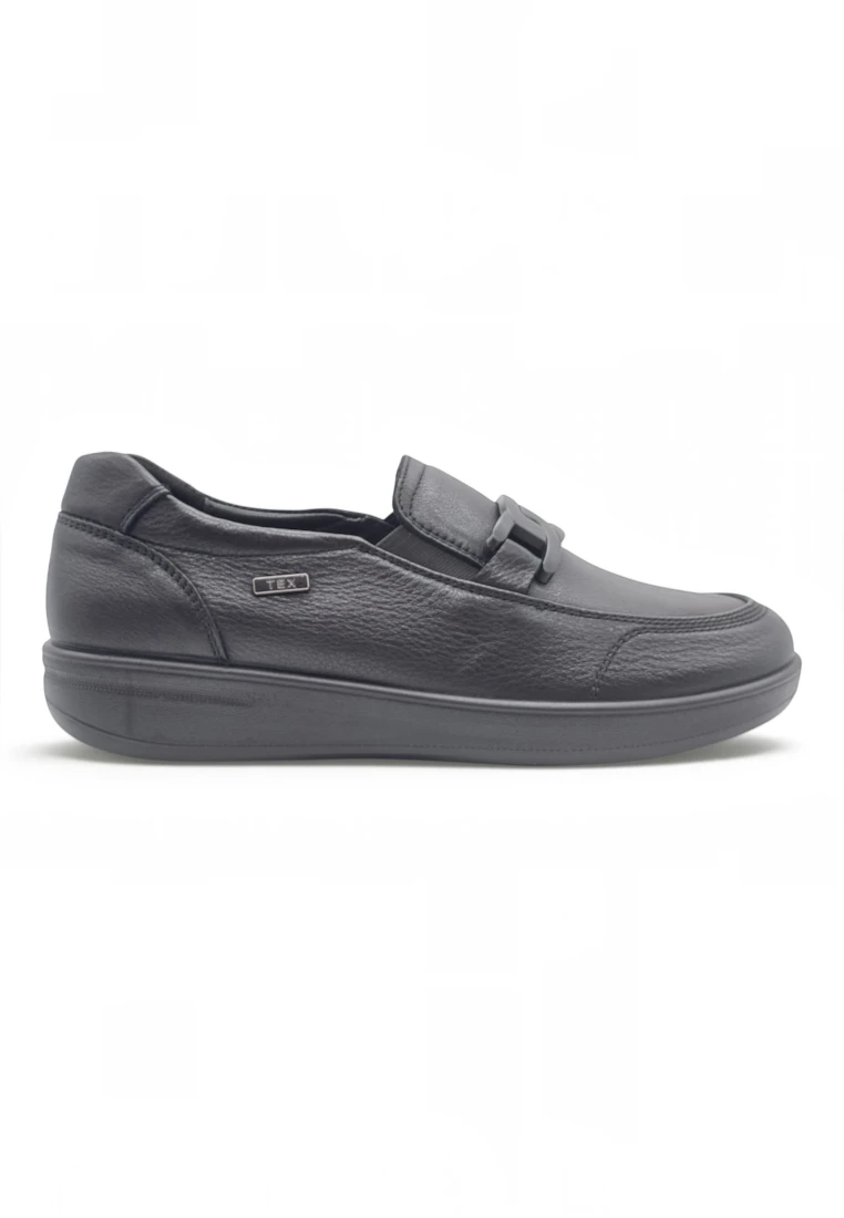 Mocasin impermeable Calzados Reno mod. 6503 de Piel en negro
