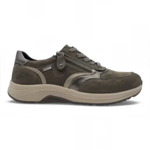 Zapato extra ancho impermeable Calzados Reno mod. 5189-1G de Nobuck en taupe