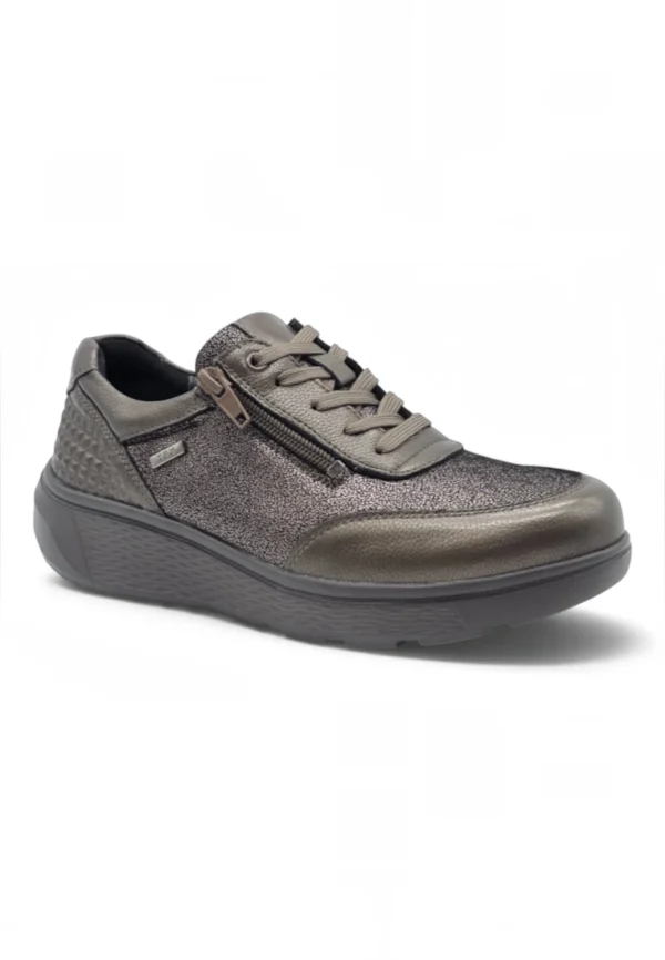 Sneaker piel waterproof Calzados Reno mod. S-2725ZM de Piel en marron - Imagen 2