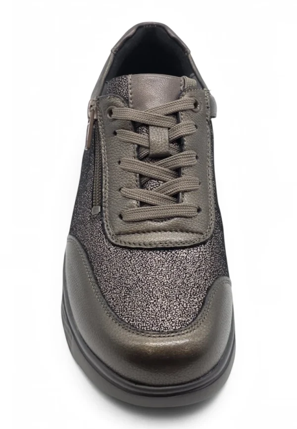 Sneaker piel waterproof Calzados Reno mod. S-2725ZM de Piel en marron - Imagen 4