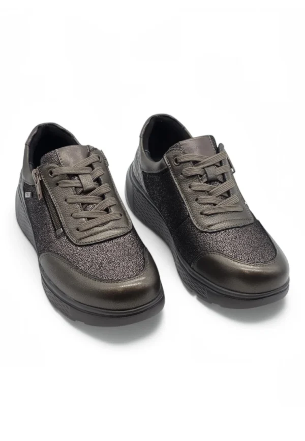 Sneaker piel waterproof Calzados Reno mod. S-2725ZM de Piel en marron - Imagen 5
