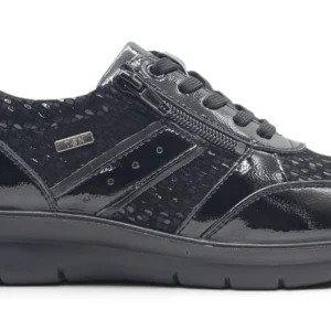 Zapato cordones tex Calzados Reno mod. P-8262S de Piel Napa Elást en negro