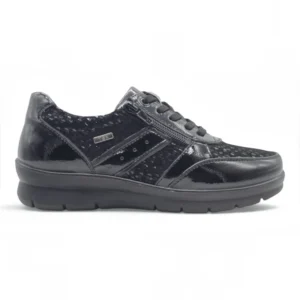 Zapato cordones tex Calzados Reno mod. P-8262S de Piel Napa Elást en negro