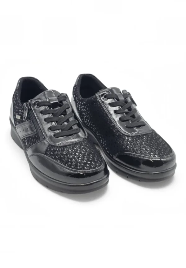 Zapato cordones tex Calzados Reno mod. P-8262S de Piel Napa Elást en negro - Imagen 5