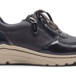 Sneaker cuña Calzados Reno mod. 23711 de Piel en marron