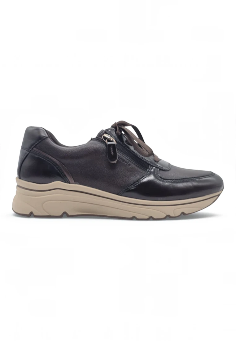 Sneaker cuña Calzados Reno mod. 23711 de Piel en marron